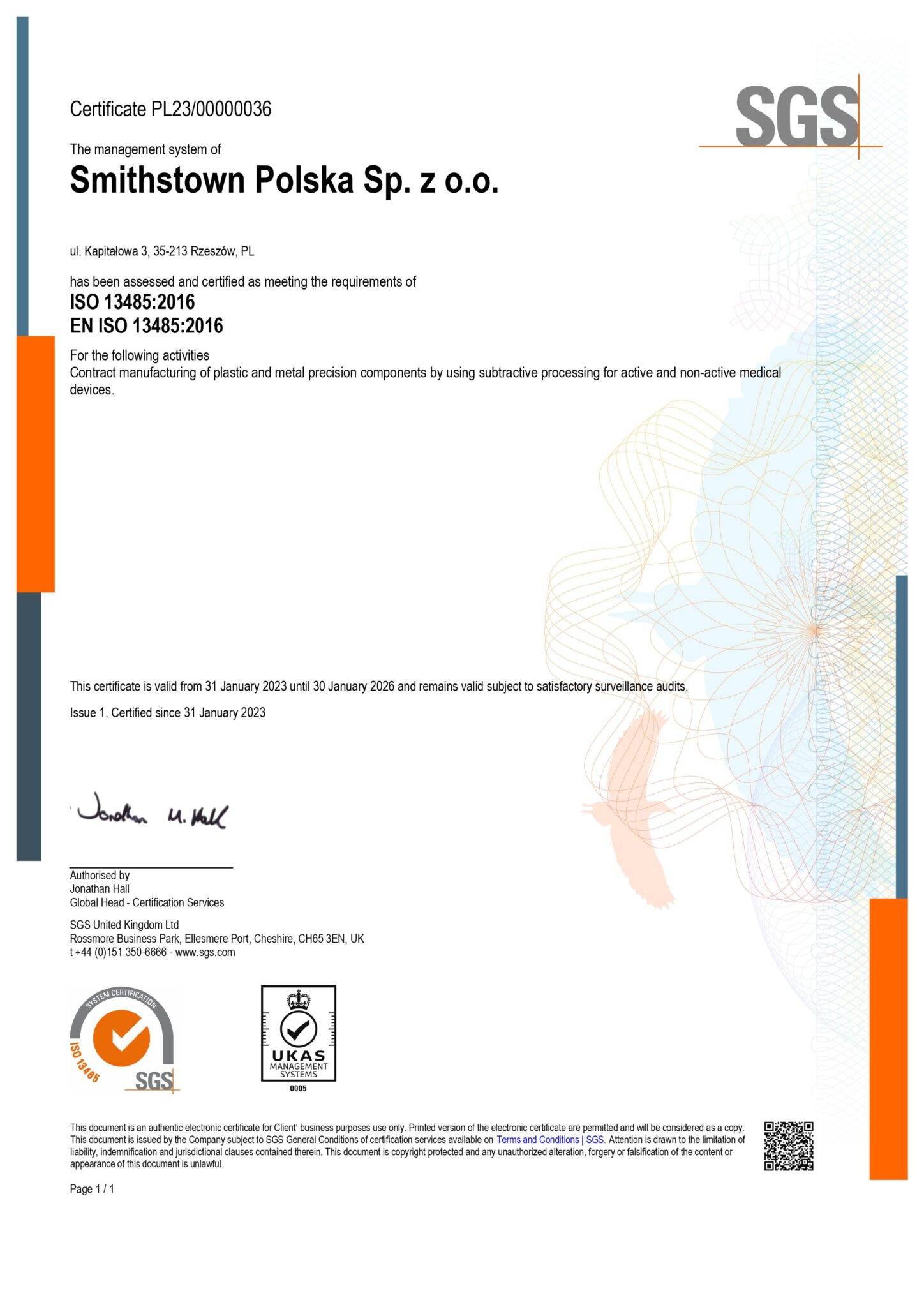 Smithstown Polska - Precision Engineering - Smithstown Light Engineering